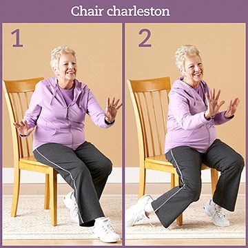 Ejercicio aeróbico: silla de Charlston