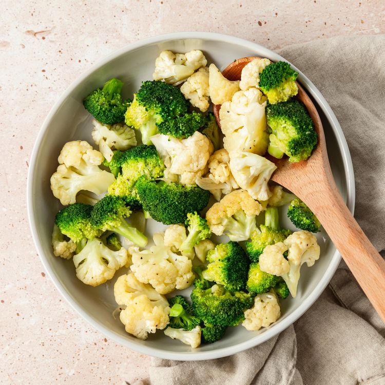 Foto de receta con brócoli y coliflor