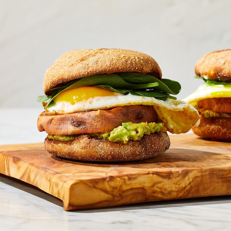 Desayuno de desayuno Sandwich Receta Foto < Span> Vitamina C 11mg