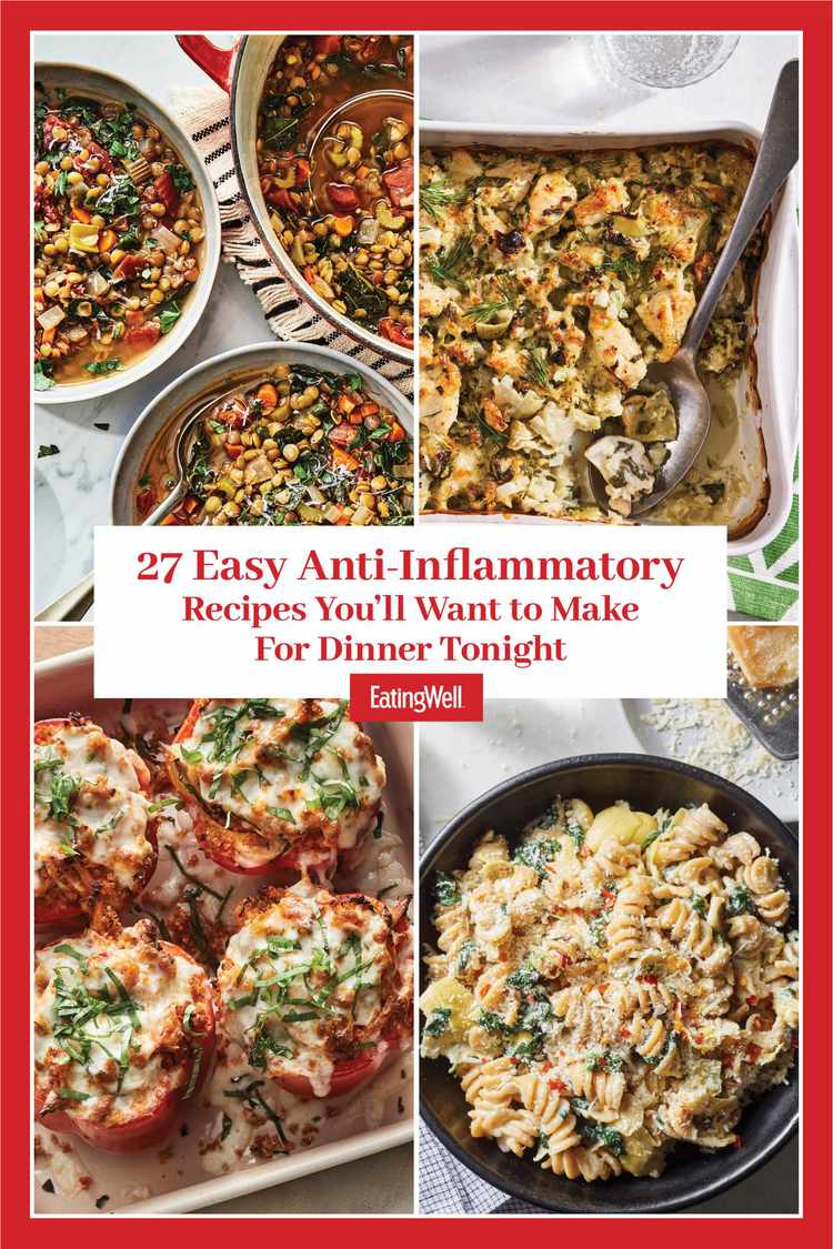 Fácil receta antiinflamatoria 27 collage de fotos de receta para la cena