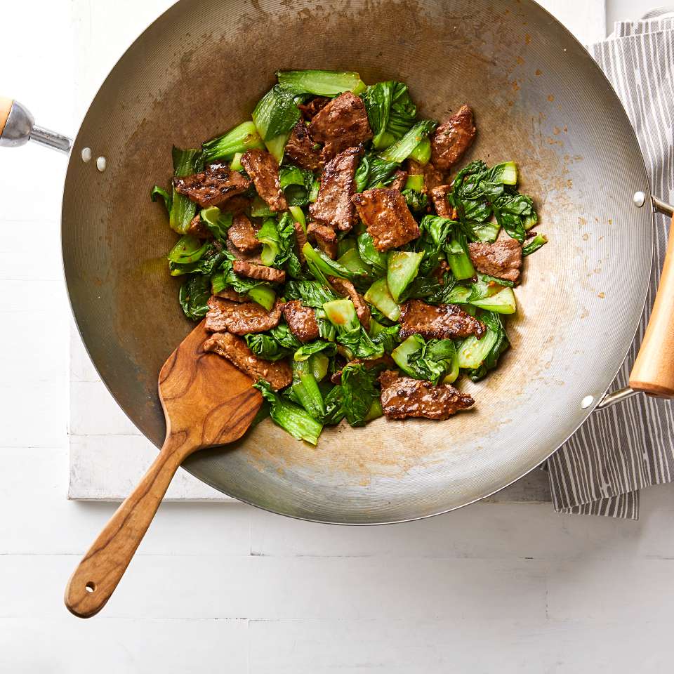 Jengibre de estilo verde chino frito y carne de res y carne de res