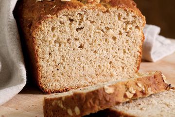 Pan rápido con avena de miel