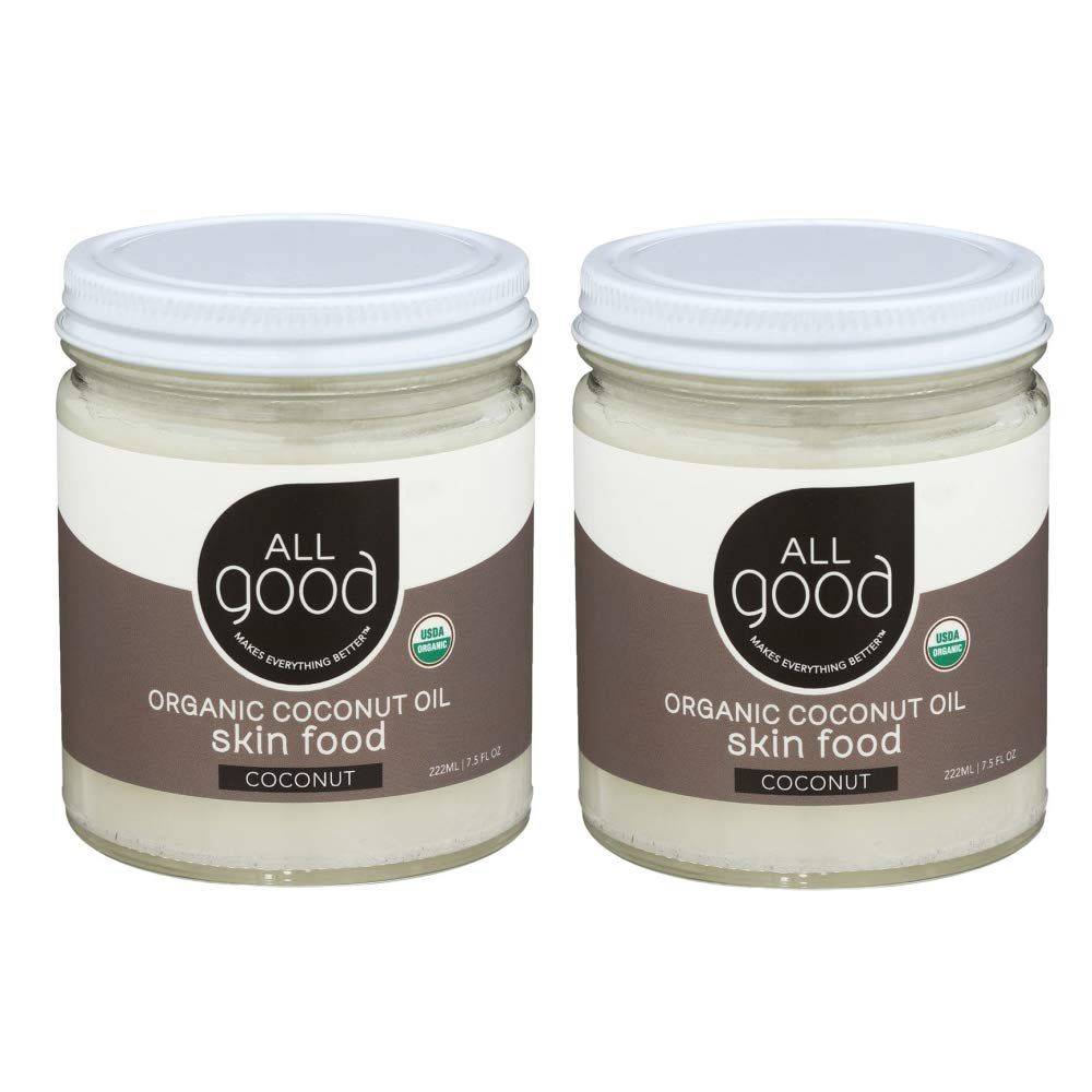 Alimento orgánico para la piel con aceite de coco.