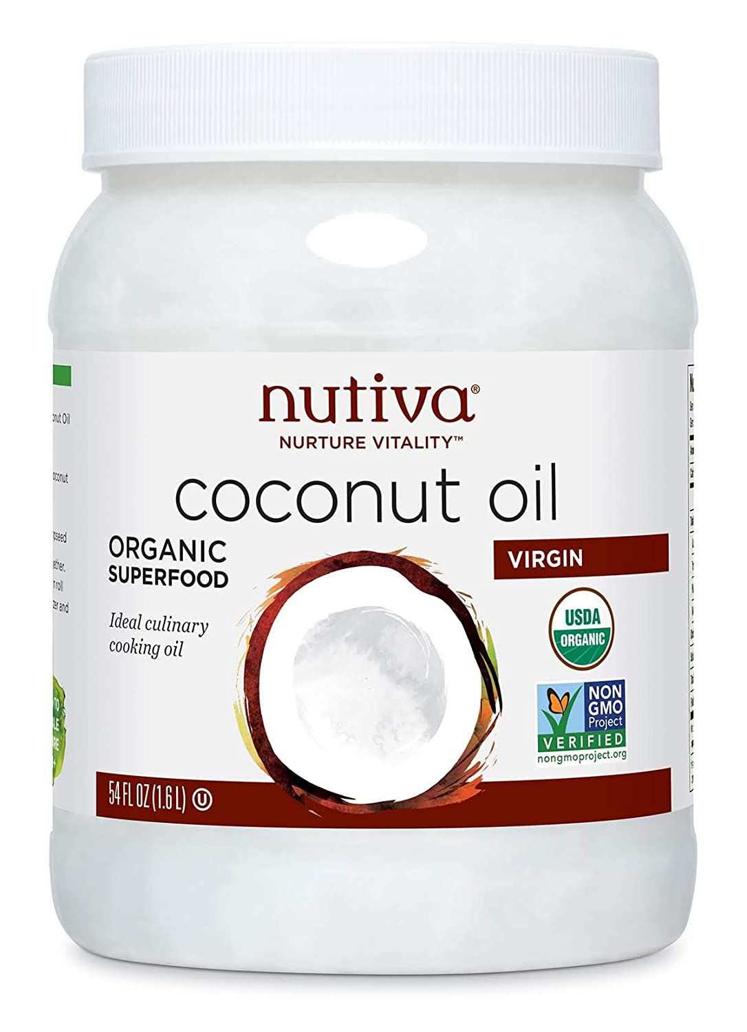 Aceite de coco virgen orgánico prensado en frío Nutiva