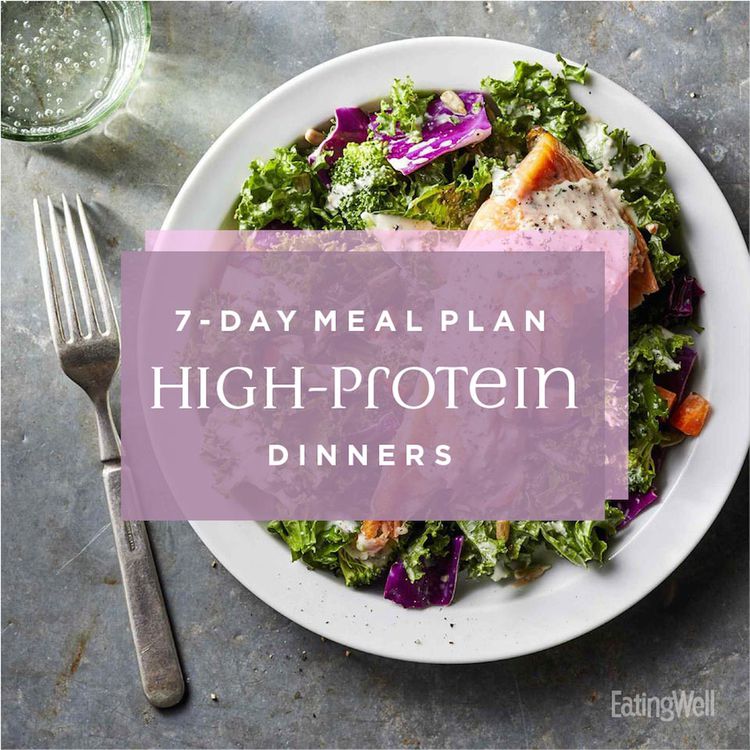 Plan de cena de 7 días: cena de alta proteína