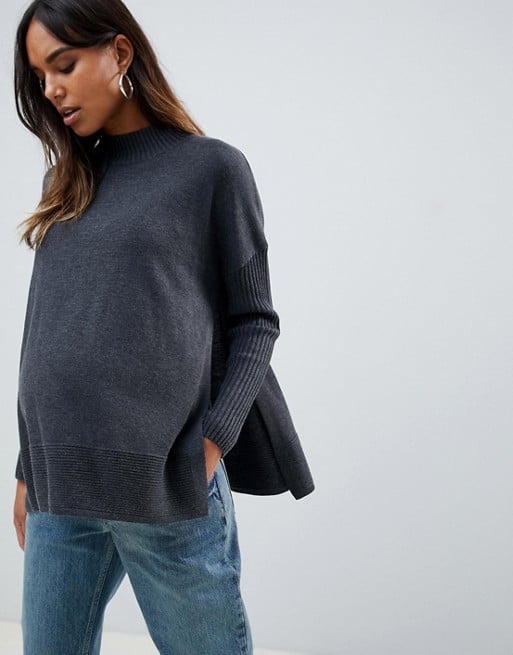 Diseño ASOS Maternidad Lactancia materna Maternity Ripple Eco Boxy suéter