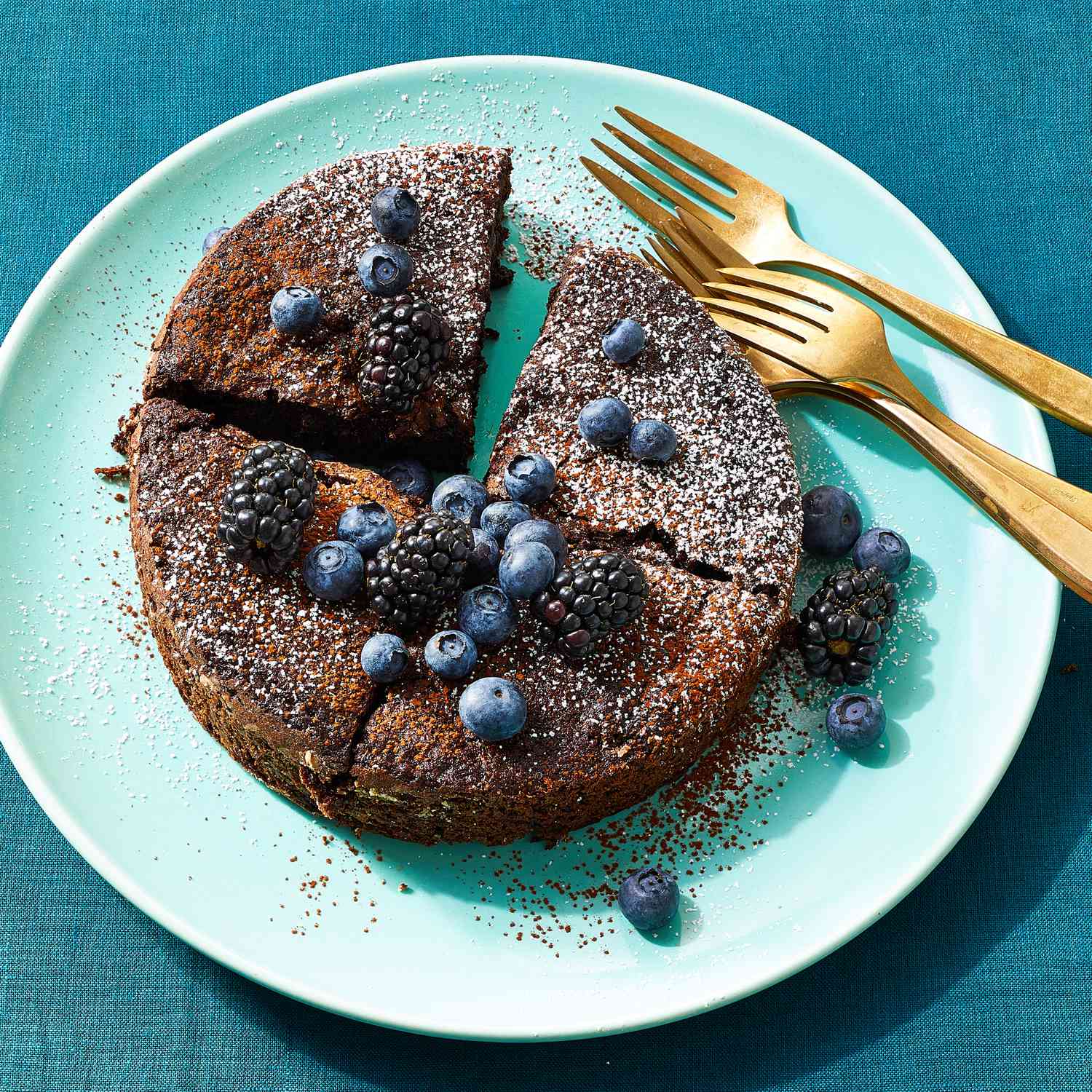Foto de receta de pastel de chocolate minidark de aire