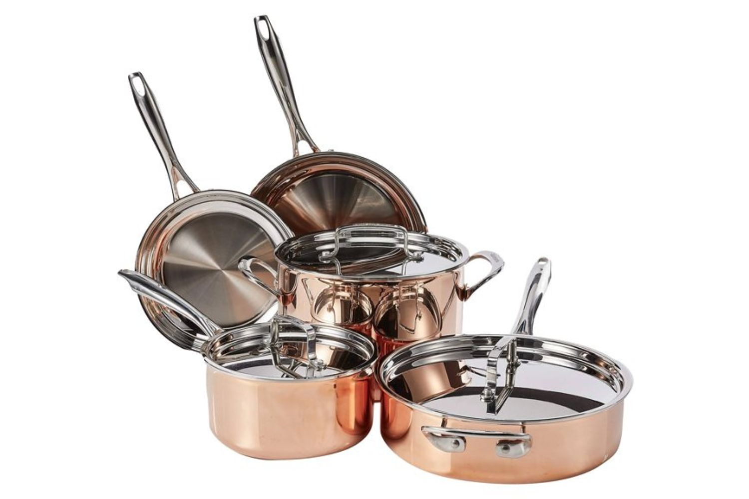 Juego de utensilios de cocina de triple capa Cuisinart Copper Collection de 8 piezas