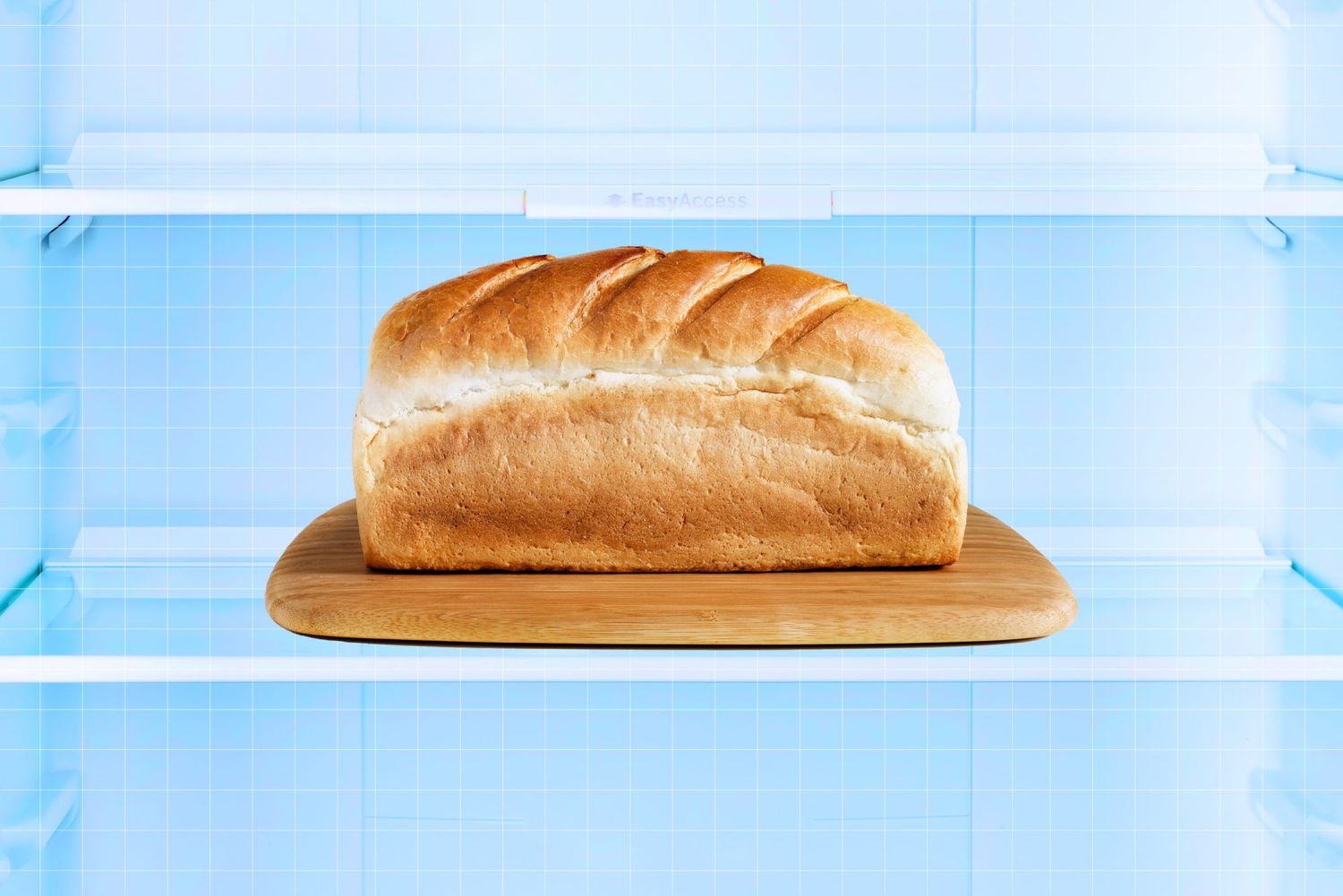 foto de pan en la nevera