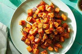 Foto de la receta de batata asada y quinoa