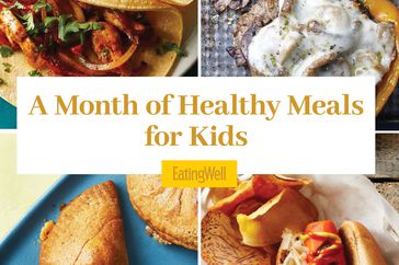Collage de fotos de recetas para el Mes de la Alimentación Saludable para Niños
