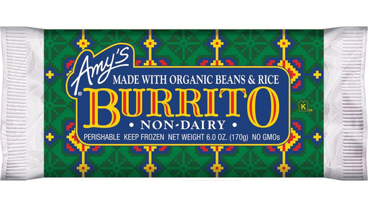 Amy's Burrito (burrito congelado sin lácteos)