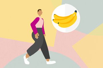 Ilustración de personas con plátanos