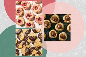 Collage de fotos de recetas de galletas navideñas alemanas