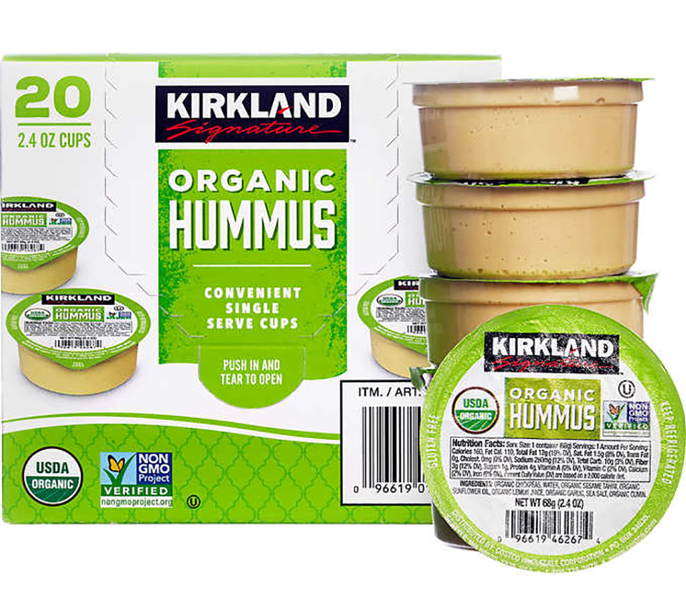 hummus orgánico kirkland individual