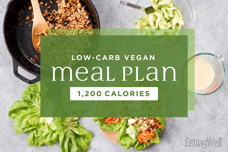 Plan de comidas veganas de bajo carbohidrato verduras verdes y amarillas