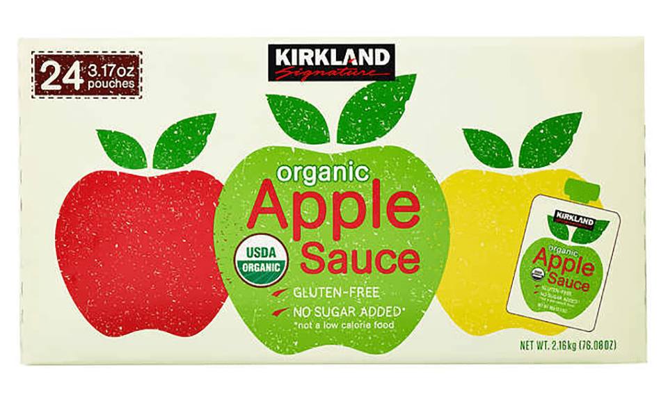 puré de manzana orgánico kirkland